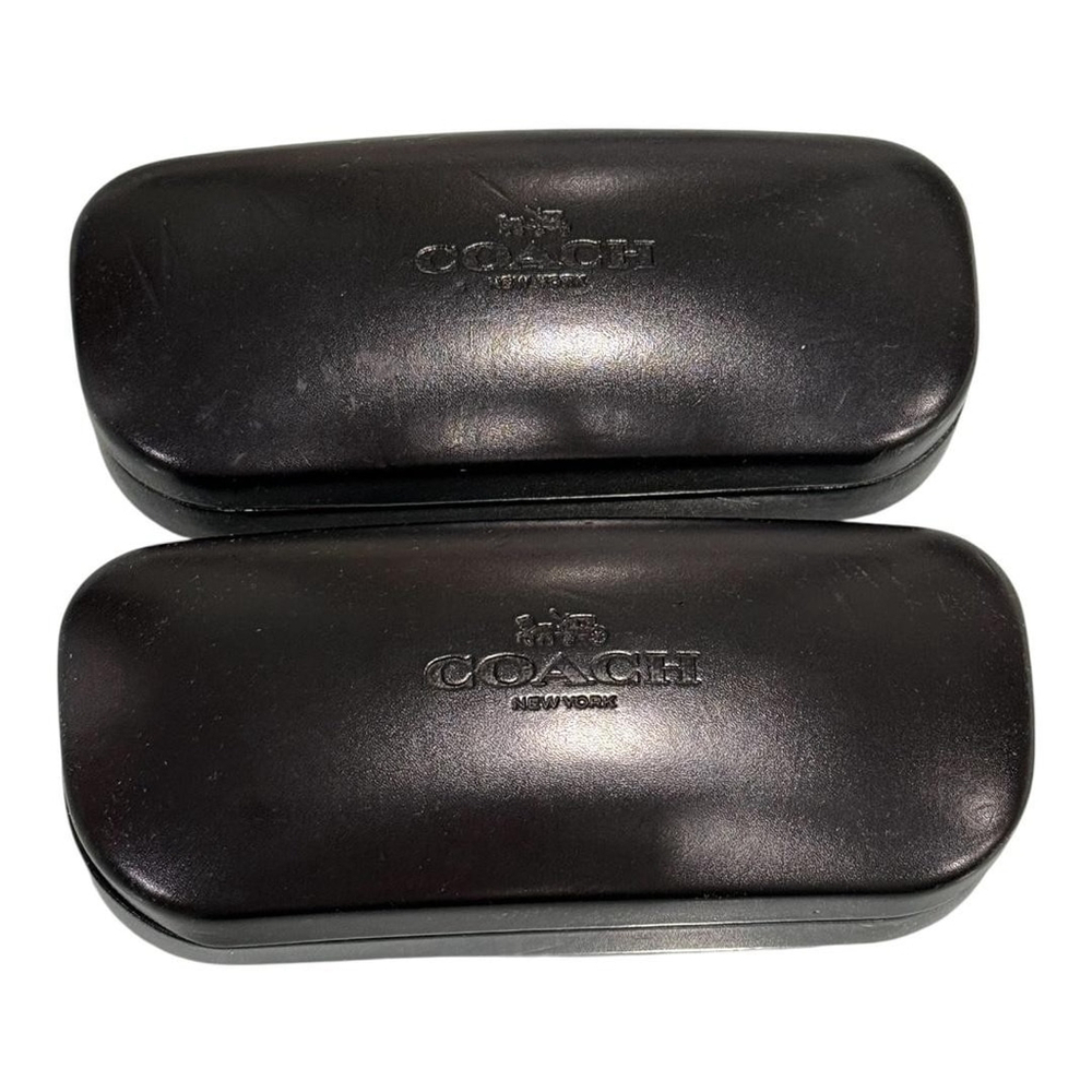Coach Hard Shell Eyeglass Cases Lot of 2 Sunglasses Storage Box Authentic